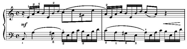 Bach Invention No. 13 BWV 784